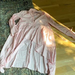 Zara Hi Low Top with Tie Back